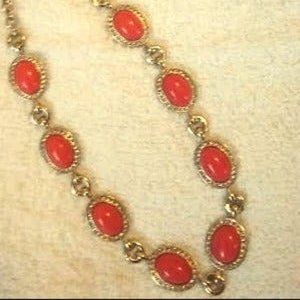 Coral Color Ann Taylor Necklace